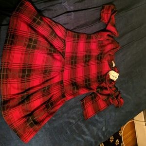 Girls tartan dress age 9-10